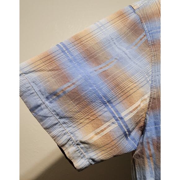 Tommy Bahama Button-up Short Sleeve Shirt 100% Silk Size XL Plaid - Picture 5 of 6